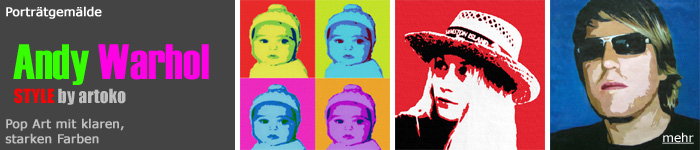 Popart Portrait vom Foto